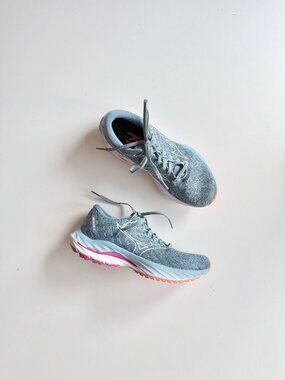 NIKE Wave Inspire 19 Provincial Blue Mesh Water Sneakers Running Shoes, Size 7.5